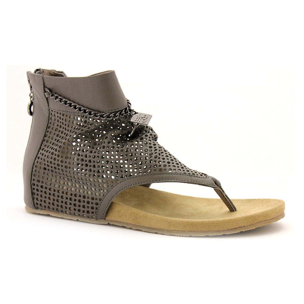 LAMO Happy Hour Leather Sandal - Gray